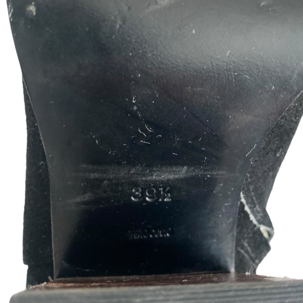 Alexander Wang "Gabi" Black Suede Ankle Cut Out Heel Boots Size US 9.5 - Picture 8 of 9
